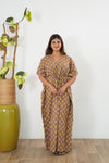 Chestnut cotton kaftan