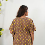 Chestnut cotton kaftan