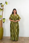 Khaki cotton kaftan