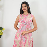 Flamingo cotton co-ords set (attached sleeves)