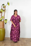 Purple pomegranate cotton kaftan
