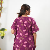 Purple pomegranate cotton kaftan