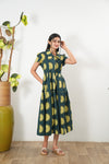Moon button down maxi dress