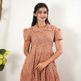 Peach butta button down maxi dress