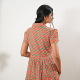 Peach butta button down maxi dress