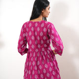 Magenta cotton comfies
