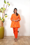 Tangerine stripes cotton comfies