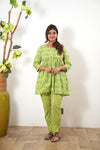 Lemon paisley cotton comfies