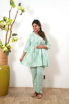 Pastel green cotton comfies