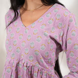 Lilac cotton comfies