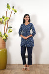 Indigo tie and dye cotton comfies