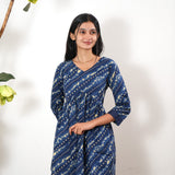 Indigo tie and dye cotton comfies