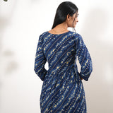 Indigo tie and dye cotton comfies