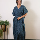 Soft blue cotton kaftan