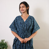 Soft blue cotton kaftan