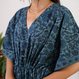 Soft blue cotton kaftan