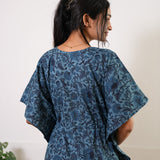 Soft blue cotton kaftan