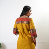 Mustard chettinad cotton kurta