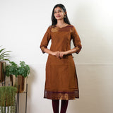 Brown chettinad cotton kurta