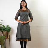 Powder blue chettinad cotton kurta