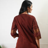 Maroon chettinad cotton kurta