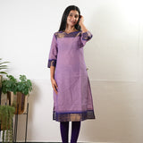 Lavender chettinad cotton kurta