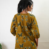 Mustard butterfly pure cotton sleep wear
