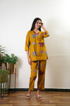 Mustard umbrella  pure cotton sleep wear