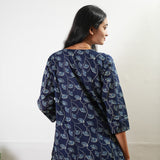 Midnight blue pure cotton sleep wear