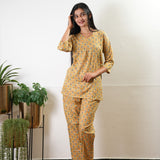 Mustard pure cotton sleep wear
