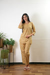 Mustard pure cotton sleep wear