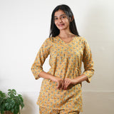 Mustard pure cotton sleep wear