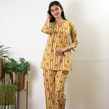 Mustard marigold pure cotton sleep wear