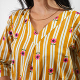 Mustard marigold pure cotton sleep wear