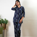 Blue butterfly  pure cotton sleep wear