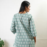 Pastel green fern pure cotton sleep wear