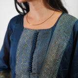 Royal blue art silk suit set