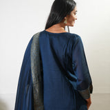 Royal blue art silk suit set