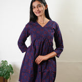 Purple cotton maternity nursing comfies