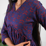 Purple cotton maternity nursing comfies