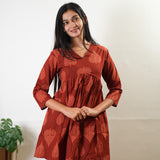 Red cotton maternity nursing comfies