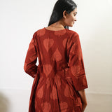 Red cotton maternity nursing comfies