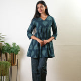 Green fern cotton maternity nursing comfies