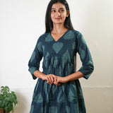 Green fern cotton maternity nursing comfies