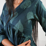 Green fern cotton maternity nursing comfies