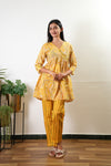 Mustard paisley cotton comfies