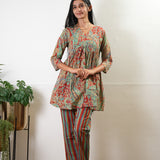 Red paisley cotton comfies