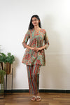 Red paisley cotton comfies