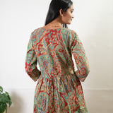 Red paisley cotton comfies