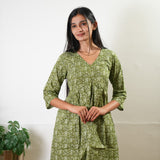 Olive lotus cotton comfies